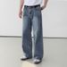 Men's Clothing Summer Casual Loose Long Pants Wide Leg Straight Pants_mkmklike.com