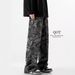 American Camouflage Tooling Jeans Men's Loose High Street Hiphop Straight Pants Trendy Brand Large Size Wide Leg Sports Trousers_mkmklike.com