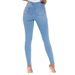 Women's High Waist Stretch Skinny Jeans – Slim Fit Denim Pants With High Elasticity (Dark Blue/Light Blue/Black/White) – S To XXXL_mkmklike.com