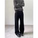 Men's Vintage High Street Jeans – Relaxed Fit Straight Leg Denim Pants (Black, S-Xxl, Stretch Cotton, Washed Finish, Unisex Streetwear)_mkmklike.com