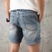 Men's Retro Slim Fit Denim Shorts - Vintage Workwear Style, Comfortable Cotton Fabric, Straight Leg Casual Summer Shorts For Men_mkmklike.com