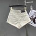 2026 Summer New High-waisted Denim Shorts With Diamond Design Women's Wide-legged Slim-fitting Hot Pants_mkmklike.com