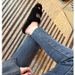 Fleece-lined Thickened, Super Warm! High-waisted Elastic Skinny Jeans, Slimming And Flattering, With Frayed Hem, Pencil_mkmklike.com