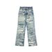 Real Shot Women's Ripped Loose Fitting Jeans American Street Style High Quality Rare Find Autumn New Arrival 2025_mkmklike.com