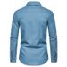Pulse European And American Autumn New Long Sleeve Casual Multi-Pocket Denim Cardigan Shirt Cross-Border Men's Clothing_mkmklike.com