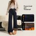 Denim Blue Fleece-lined Flared Jeans For Women, 2025 Autumn And Winter New Style, Loose Fit, Slimming, Non-clingy,_mkmklike.com
