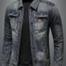 Northfold 2025 Autumn Motorcycle Fashion Trendy Korean Style Men's Slim Fit Coat Retro Casual Stylish Denim Jacket_mkmklike.com