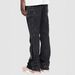 Men's Work European And American Fashion, Ins-style Workwear, Stretchy Patch Denim Layered Flared Pants, Gray_mkmklike.com