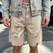 Men's Clothing Summer Men's Denim Shorts High Street Style Ripped Frayed Hem Distressed Loose Fit Non Stretch Five Point Mid Length_mkmklike.com