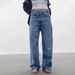 Women's Clothing Retro Street Fashion Waist Design High Waist Casual Loose Straight Jeans_mkmklike.com