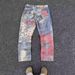 Men's Trendy Digital Print Jeans – Straight Leg Streetwear Pants, American-Style Deconstructed Casual Denim (S-3XL)_mkmklike.com