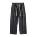 Trendy Handsome Jeans For Men Women, Straight Loose Wide Leg Pants, Versatile And Trendy Casual Plus Size Pants_mkmklike.com