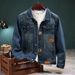 Loom Autumn Winter Rro Denim Men Korean Version Slim Fit Handsome Trendy European American Style Cool Brand Motorcycle_mkmklike.com