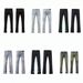 Trendy Brand Simple Embroidered Patch Jeans, Unisex High Street Fashion Jeans_mkmklike.com