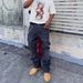 Men's Slim Fit Straight Leg Trousers Trendy Stylish American Style Denim_mkmklike.com