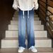 Men' Gradient Wide Leg Pant 2025 Spring And Autumn New Tyle Looe Autumn Traight Tube Handome Veratile Trendy_mkmklike.com