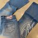 Y2K Vintage Washed Denim Jeans With Letter Print - High Waist Straight Leg Pants For Men & Women - Punk Streetwear Oversized Fit_mkmklike.com
