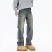 Cleanfit Autumn And Winter New Jeans Men's Fit Straight Tube Loose Plus Size Youth Middle Waist Trendy Retro Washed Eight Tube Xiansen Zhi Clothes_mkmklike.com