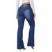 Women's Clothing High Waist Stretchy Flared Jeans - Slim Fit Denim Pants For Casual & Office Wear (Blue, S-XXL)_mkmklike.com