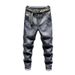 Large Size Men's Clothing Spring And Autumn New American Style Retro Jeans Men's Simple Small Straight Feet Slim Jeans Men's Youth_mkmklike.com