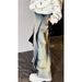 American Spring Autumn New Product, Niche Design, Curved Knife Pants, Washed And Worn Loose Straight Leg Jeans_mkmklike.com