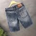 Premium Straight Fit Men's Denim Shorts - Summer Washed Elastic Casual Shorts, Korean Style All-Match Comfort_mkmklike.com