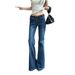 Women's Clothing Vintage Blue Low-Rise Flared Jeans – Stretch Bootcut Denim With Retro Wash (XS-XL)_mkmklike.com
