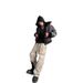 High Street Zip Pocket Washed Distressed Faded Straight Casual Versatile Cargo Pants Unisex Trendy Style_mkmklike.com