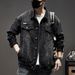 Men's Clothing Washed Loose Versatile Retro Denim Jacket_mkmklike.com