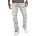 New Men's Straight Leg Jeans American Street Style Versatile Patchwork Denim Layered Slightly Flared Pants_mkmklike.com