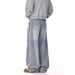 Men's American Retro Washed Cleanfit Jeans High Street Trendy Straight Loose Casual Wide Leg Trousers_mkmklike.com