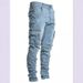 Men's Clothing Side Pocket Skinny Jeans Men's Jeans_mkmklike.com