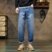 Loose Retro Blue Vintage Clothes Baggy Jeans Men Fit Harem Pants Wide Leg Fashion Pockets_mkmklike.com