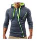 Men's Clothing Autumn and Winter New Classic Oblique Zipper Hooded Men's Casual Slim Sweater Jacket W01_mkmklike.com