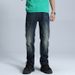 Classic Vintage Washed Men's Jeans - Relaxed Straight Fit, Comfortable Cotton Denim Pants For Casual Wear (Sizes 30-38)_mkmklike.com