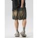 Men's Distressed Denim Shorts High Street American Retro Washed Loose Casual_mkmklike.com
