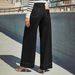 Women's Black Wide Leg Jeans Fashionable Design Casual Style Perfect For Autumn Available_mkmklike.com