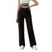 High Waisted Black Straight Leg Jeans for Women Slim Fit Stretch Denim Pants Autumn Winter New Style Hot Selling_mkmklike.com