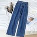 Retro Style High Waist Wide Leg Jeans for Women Loose Fit Slimming Straight Leg Floor Length Trousers Trendy Summer 2026_mkmklike.com
