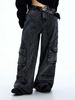 Men's Clothing Niche Functional Style Jeans Design Retro Suspender Design Jeans Niche Stitching Casual Trousers Trend_mkmklike.com
