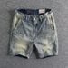 Men's Clothing Men's Denim Shorts Retro Washed Distressed Workwear Mid Length Pants Trendy Summer Youth Shorts Beach Pants_mkmklike.com