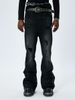 Men's Clothing Straight Leg Long Pants Flared Jeans Retro Flared Jeans For Men – Classic High-Street Denim (Black, XL-3XL, Zip Fly, Stretch Comfort)_mkmklike.com