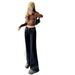 Minghai Low-rise Non-tight Flared Jeans Women, 2025 Autumn New American Retro Style, Slimming Wide-leg Pants For Trendy_mkmklike.com