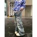 Nordmann Men's Cargo Jeans Autumn Winter Loose Straight Casual Pants American High Street Trendy Brand Design Stylish Long_mkmklike.com