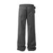 Punk Loose Denim Men's Outdoor Tactical Pocket Decorative Design High Street Trend Washed Straight Cargo Pants_mkmklike.com