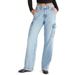 Large Pocket Straight Leg Jeans For Women Loose Casual Workwear Style Versatile Long Pants Flap Over Niche_mkmklike.com
