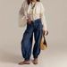 Women's Mid-Rise Non-Stretch Tapered Loose Retro Denim Jeans European American Cross Border Trade Source_mkmklike.com