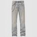 2025 New Men's Street Fashion Ins Explosive Stretch Diamond-encrusted Denim Straight-leg Pants_mkmklike.com