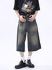 Men's Denim Shorts Cross Border High Quality 2024 Summer Men's Cropped Pants Trendy Denim Shorts_mkmklike.com
