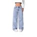 High Waist Straight Leg Jeans For Women - Sweet & Spicy Vintage Denim Pants (Gray/Deep Blue/Light Blue/Black)_mkmklike.com